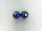 10mm Round Blue with White Stars